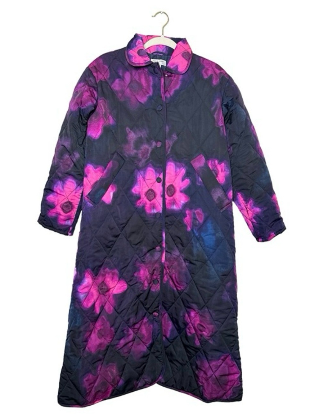 Rachel Comey X Target Floral Print Quilted Jacket Size M Oversized Black Pink